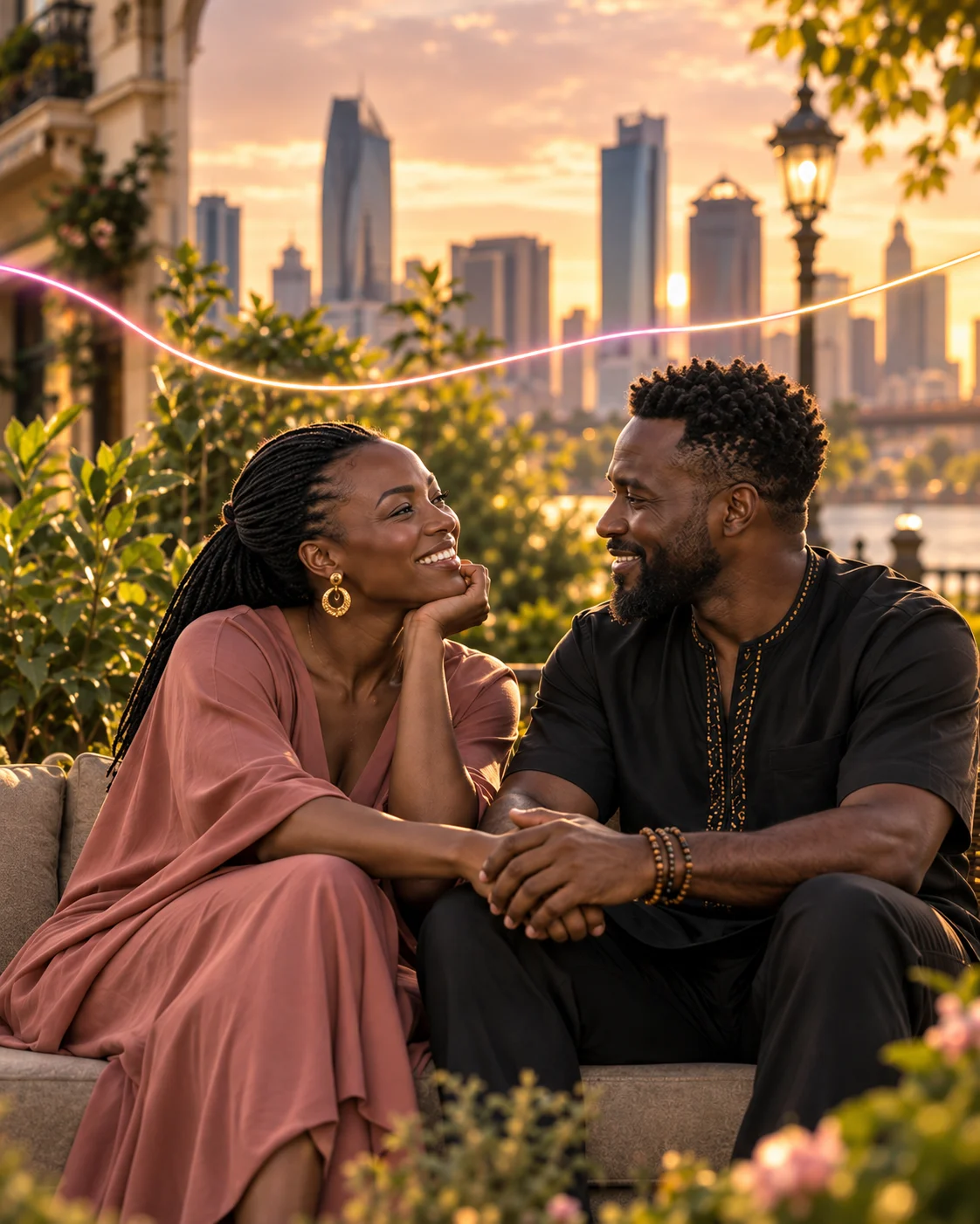 Couple illustrant la communauté MATONDI en Afrique
